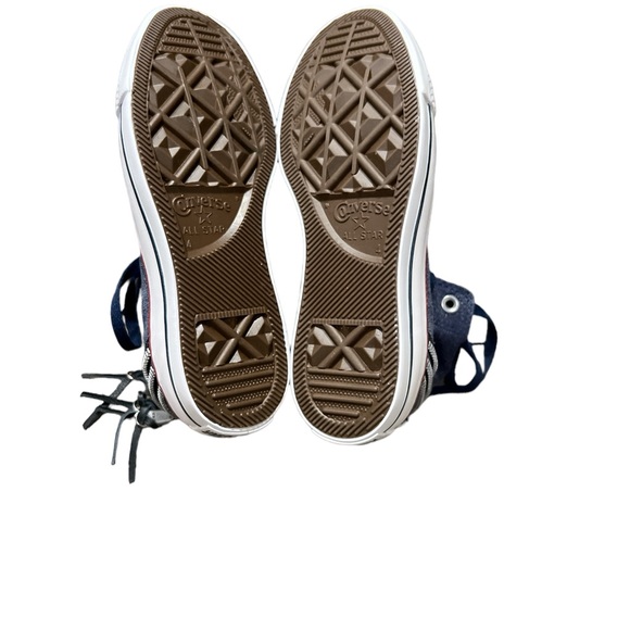 Converse women’s Chuck Taylor All Star Triple Zip High Top sneakers 6 NEW navy - Picture 5 of 6